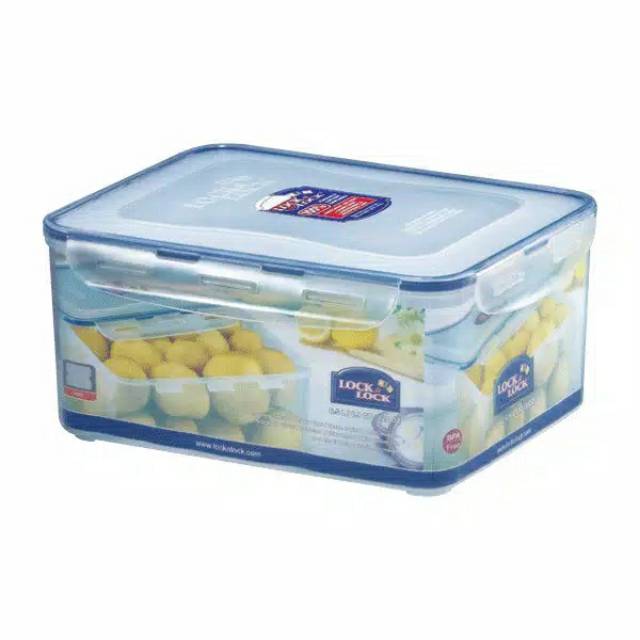 Lock &amp; Lock Food Container 6.5L HPL883 HPL883A W Tray Tempat Penyimpanan Makanan dengan Peniris