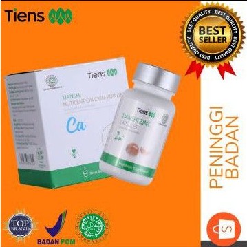 (BISA COD) Peninggi Badan Nutrient Calcium dan Zink Tiens