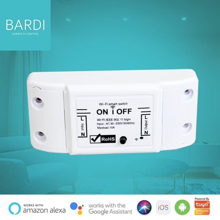 BARDI Smart BREAKER ON OFF Switch Wifi Wireless IoT Home Automation