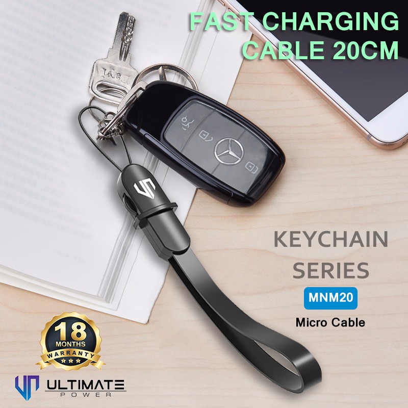 Ultimate Power Kabel Data and Charging Cable Keychain Series Micro USB 20CM Original