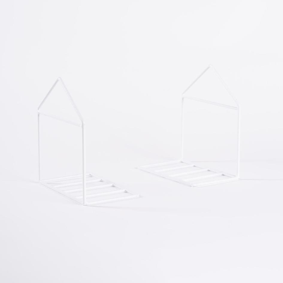 

ル Verturewire Pembatas Buku Besi Model Rumah 1 Pcs / House Bookshelf