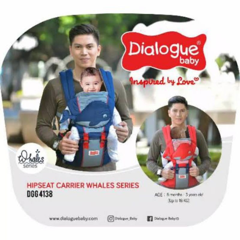 Gendongan bayi - Hipseat carrier whale series Dialogue Baby