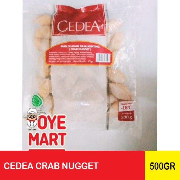 CEDEA CRAB NUGGET 500GR NAGET IKAN RASA KEPITING HARGA PROMO NAGET IKAN