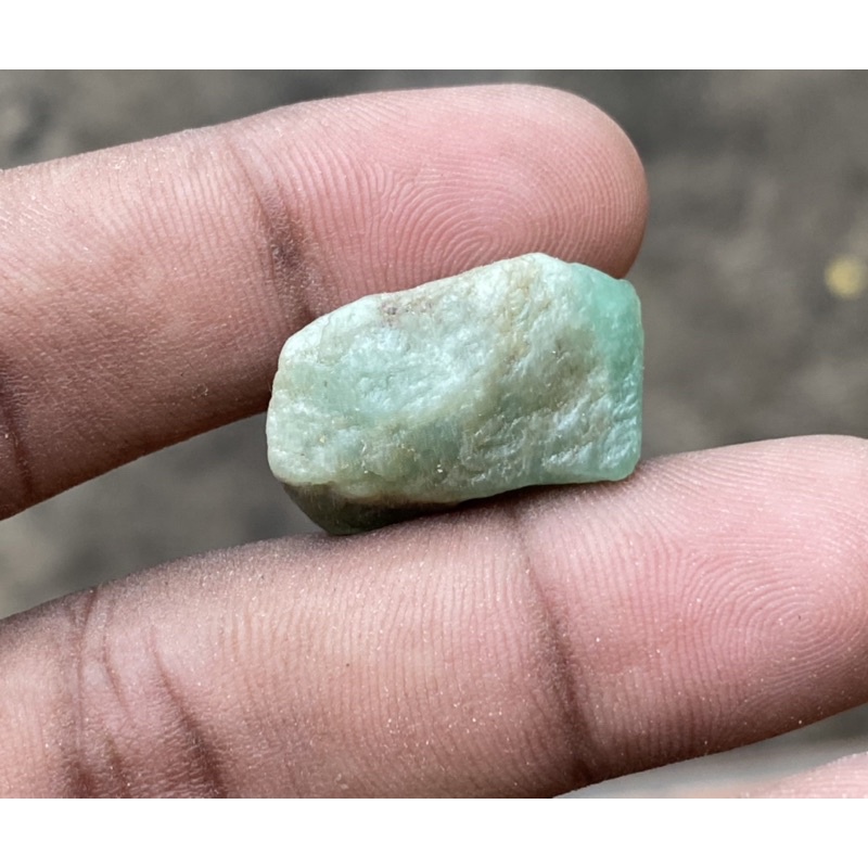 Batu Bongkahan Zamrud Natural Emerald Rough Batu Bahan Jamrud Buat Koleksi