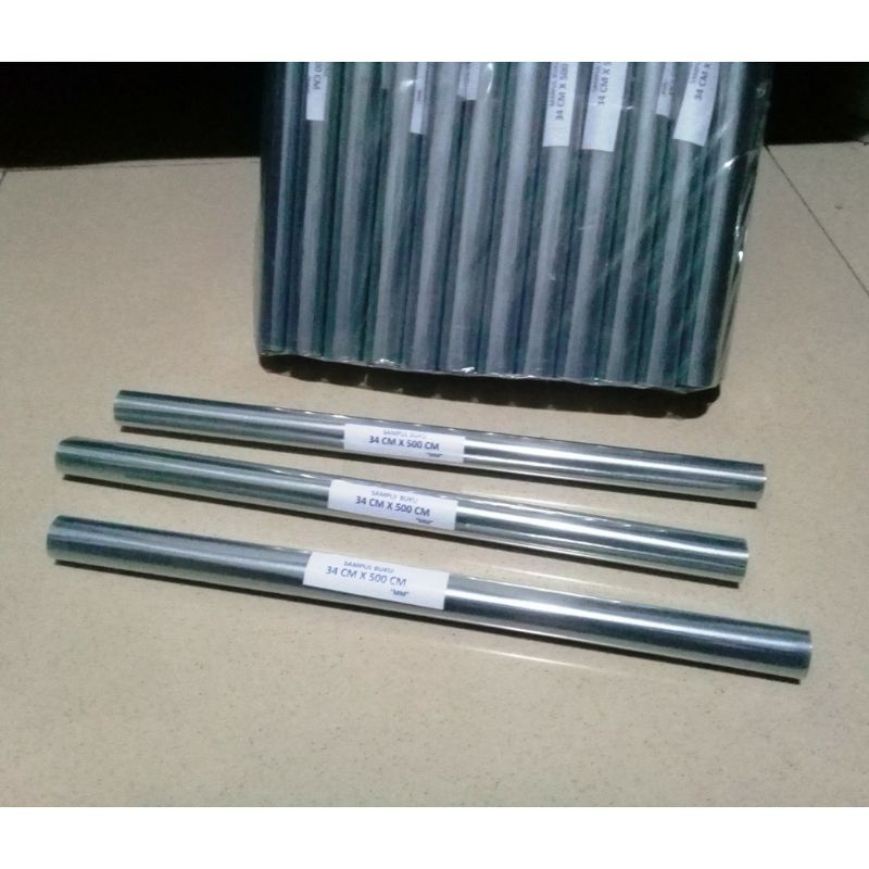 

barang baru Sampul kitab buku plastik mika roll ukuran 5m x 34