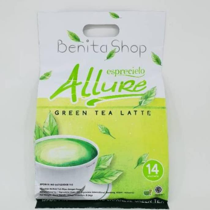 

TEA - 17 - 74 - ESPRECIELO ALLURE JAPANESE GREEN TEA LATTE ECO BAG TOKO - TEH - SEDJAK - DULU -