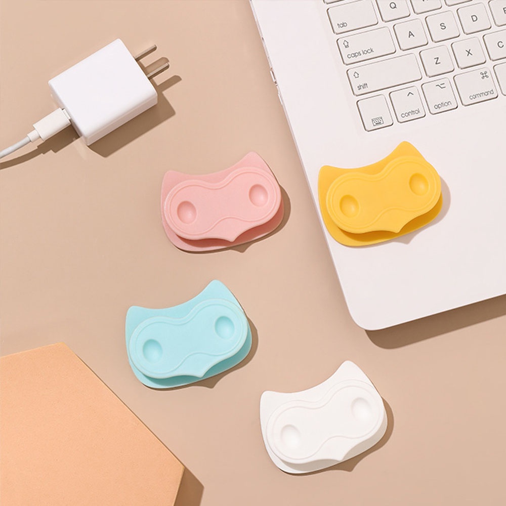 1pc Klip Kait Kabel Bentuk Kartun Burung Hantu Model seamless Untuk Dinding
