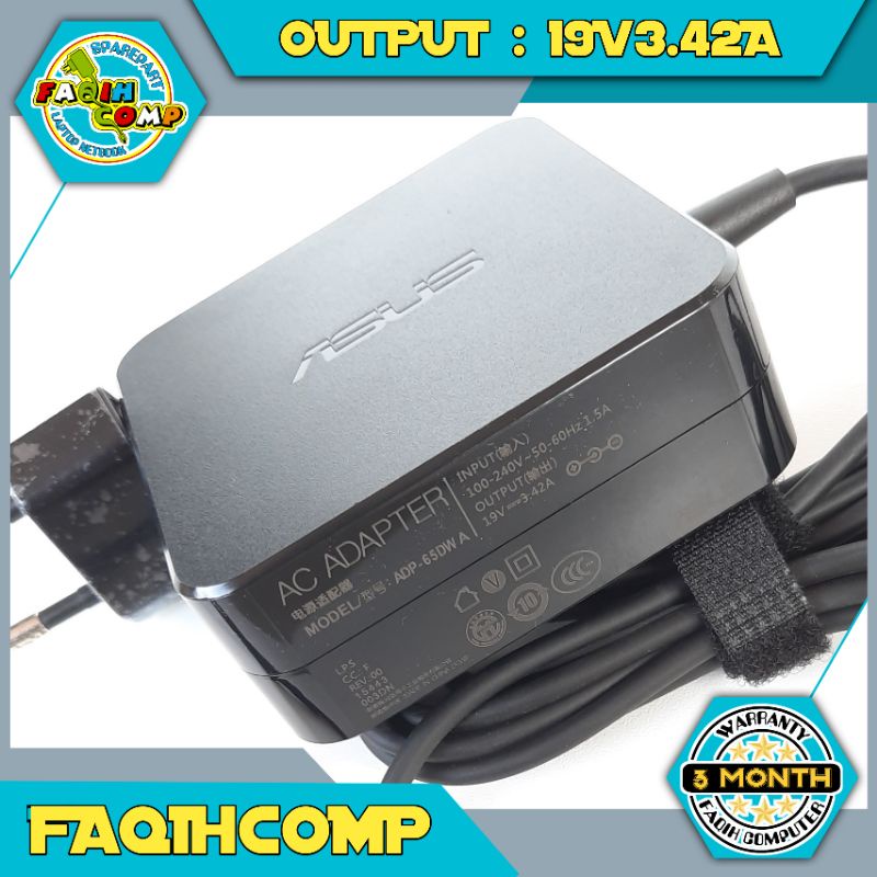 Charger Adaptor Original Laptop Asus A450 A450C A450CA A450CC A450VC 19V-3.42A