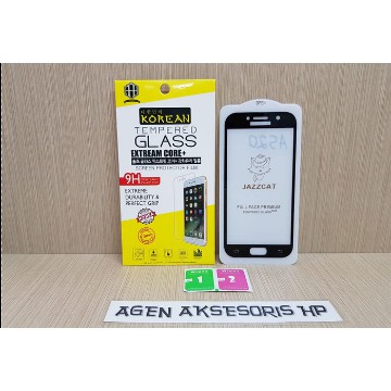 Tempered Glass FULL GLUE Samsung A5 2017 A520F A520 5.2 inchi FULL Screen Guard Edge to Edge