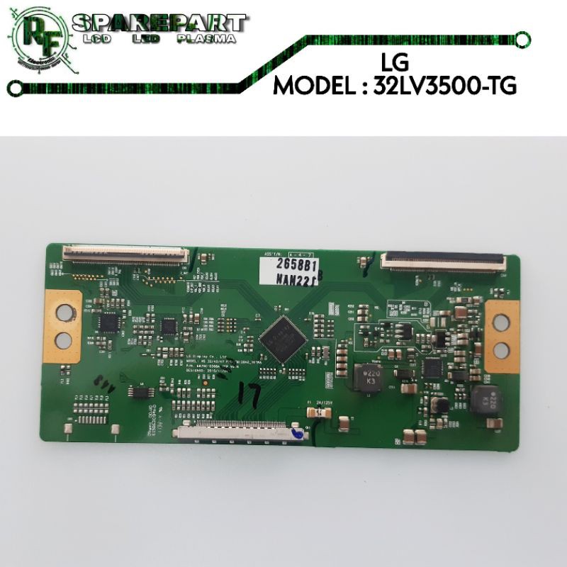 TCON T CON TV LG 32LV3500-TG  Ticon tv lg 32lv3500  Mesin tv lg 32lv3500tg