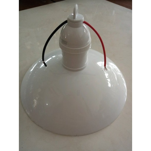 Kap mini + Fitting E27 Kap lampu jalan + Fitting WD e-27 gantung PVC anti karat outdoor minimalis