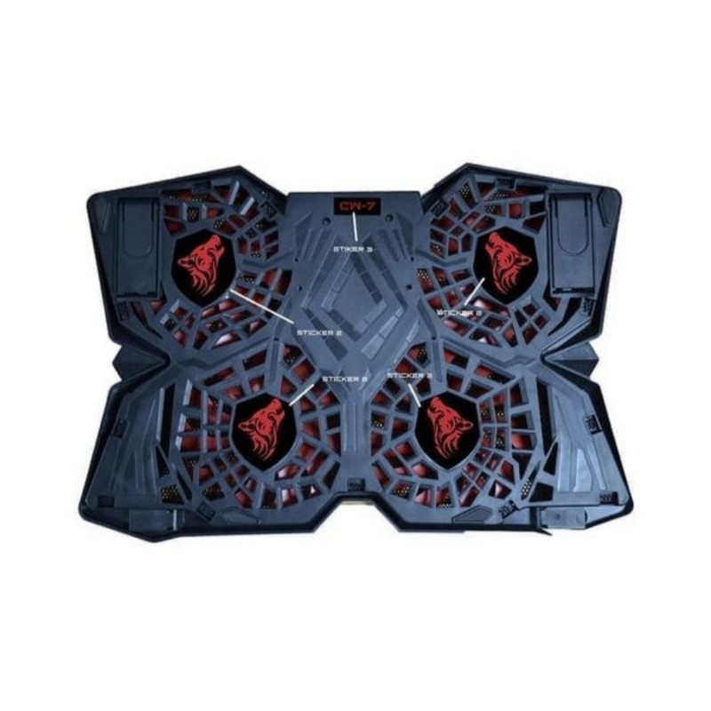 COOLING PAD GAMING WARWOLF CRIMSON CW7 Kipas Pendingin Laptop Gaming