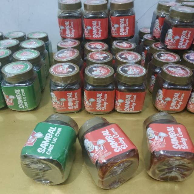 

Sambel baby cumi merah dan ijo