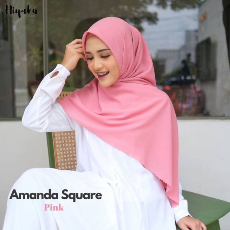 COD Amanda Square by Hiyaku / Hijab segi empat kekinian terbaru