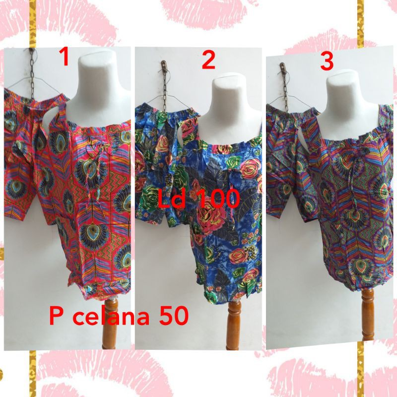 Setelan celana kencana ungu rc33