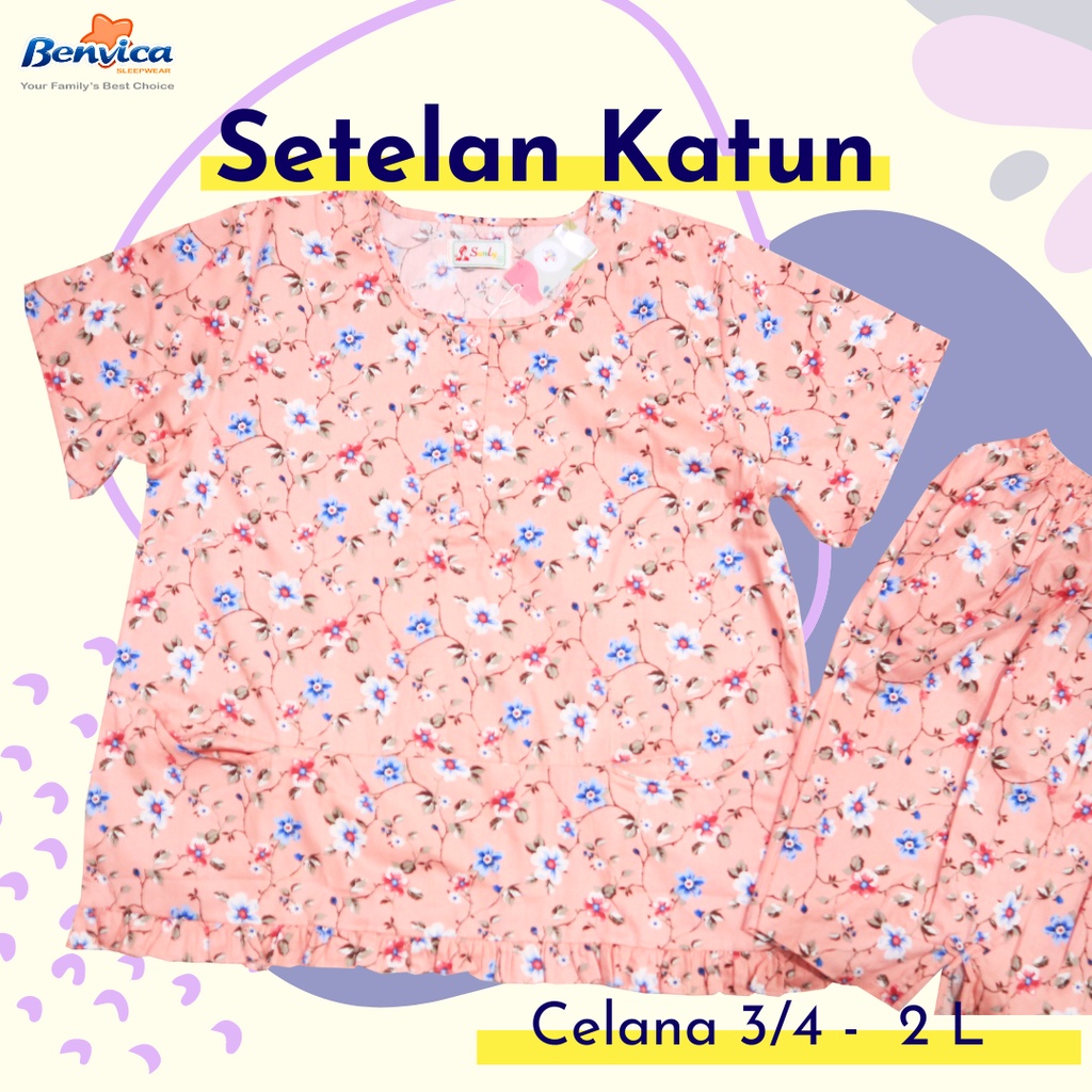 BAJU TIDUR CELANA PENDEK 2L SUNLY - B