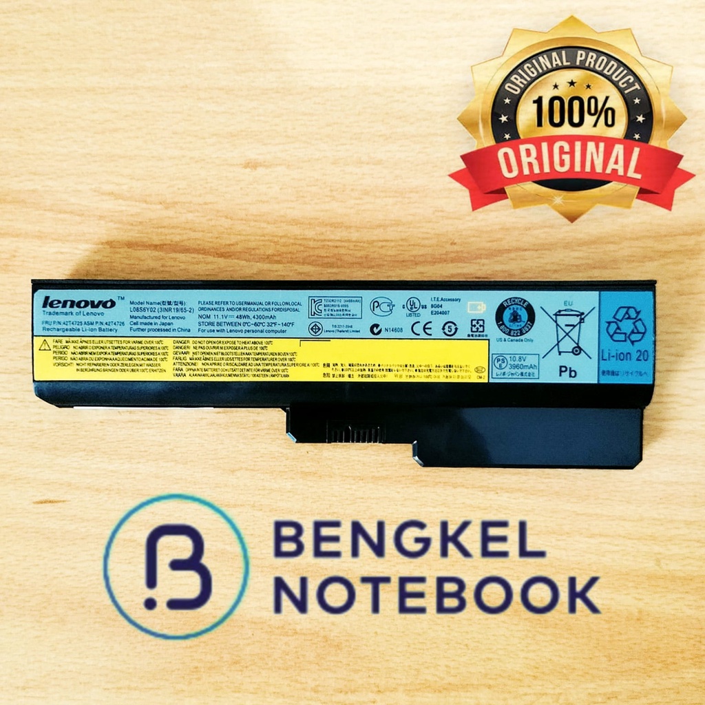 Baterai Laptop Lenovo Ideapad B450  G450 G450A G450L L09M6Y21 L09S6Y21 G450 G450A G450L B460 Z360 G430 3000 B550 B460 G555 G455 G450 G430 N500 G530 G550 Z360 42T4585 42T4586