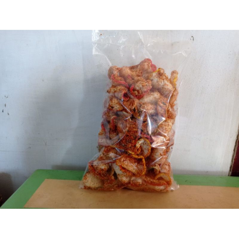 

Krupuk kerupuk seblak extra pedas daun jeruk 250gr