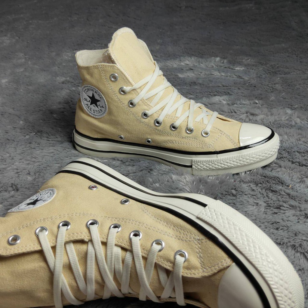 Sepatu Converse 70s Chuck Taylor Beige High Egret Premium Import Vietnam  Women All Star Krem Putih | Shopee Indonesia