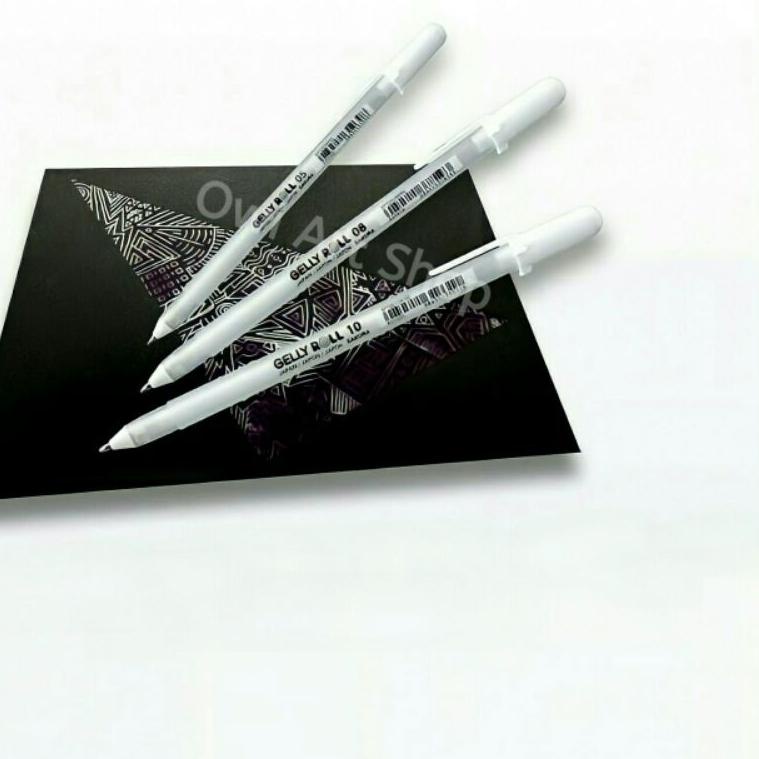 

[PROMO CJP56] Sakura Gelly Roll White Pen Classic (08, 05, 10) Ready Stock