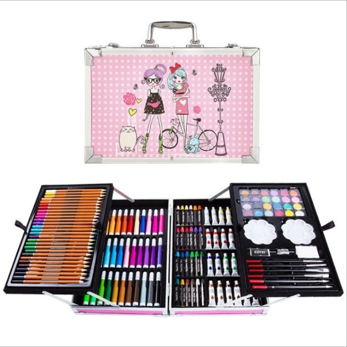 

(DISKON TERMURAH) CRAYON ART SET / KOPER SET CRAYON MEWARNAI ANAK / ALAT LUKIS ANAK - PINK