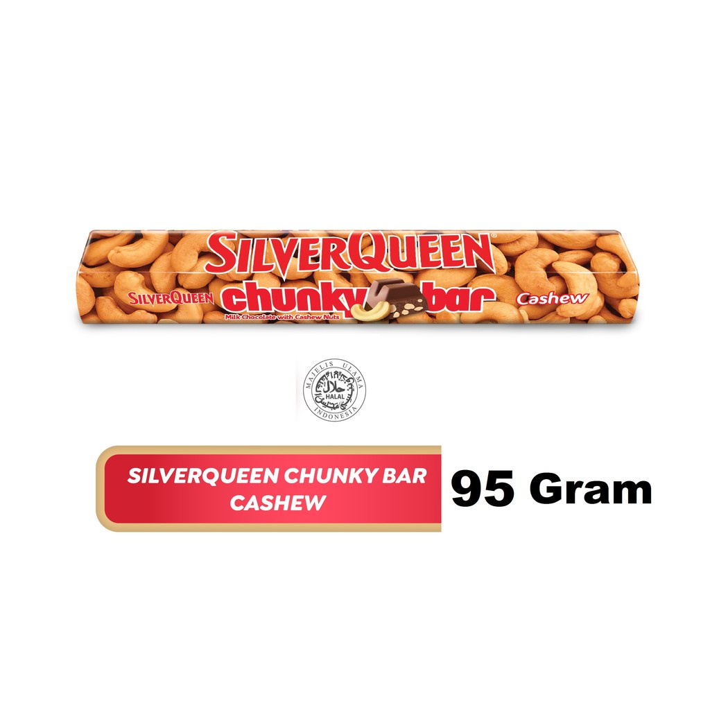 Silverqueen Chunky Cashew 95 gr