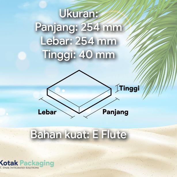 

Kardus Kotak Pizza 25 x 25 x 4 Kraft Cokelat Karton Kemasan Box pitsa