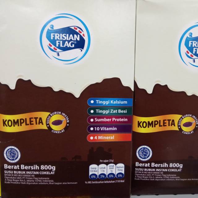 

FRISIAN FLAG KOMPLETA COKELAT 800gr