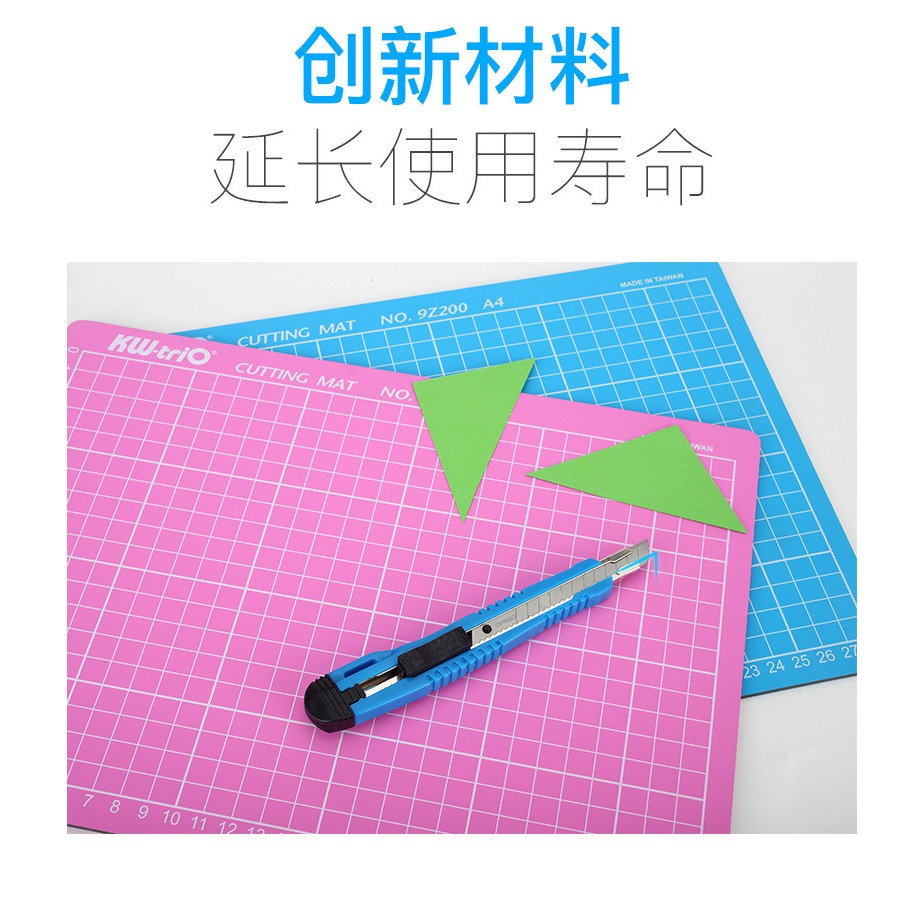 ORI! Cutting Mat Size A4 PINK/ BIRU/ HITAM 9Z200, Double Sided Self Healing ukuran A4. MADE IN TaiwaN