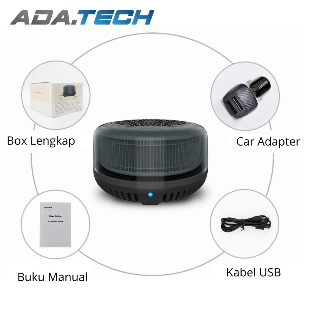 Air Purifier Mobil Portable Hepa Filter Murah Garansi Grosir Car-F06