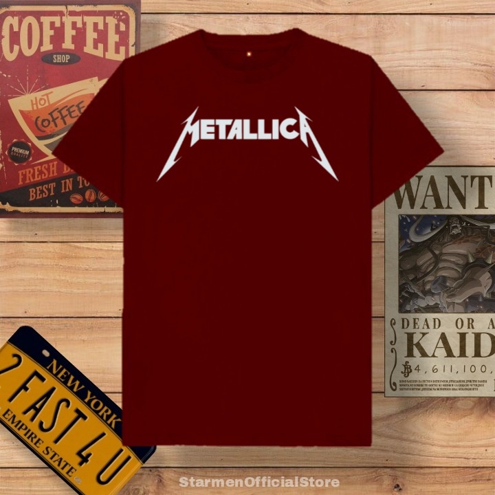 Kaos Distro Unisex METALLICA Katun Combed 30s / sablon polyflex /polyflex premium / Pakaian Pria Wanita Atasan Cowok Cewek /kaos kekinian / kaos viral / tshirt tumbrl tee basic /SIZE M , L , XL , XXL / kaus oblong oversize kaos murah best seller ready