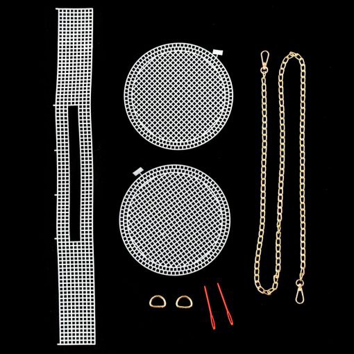 DIY Plastic Canvas Kit Tas Bulat