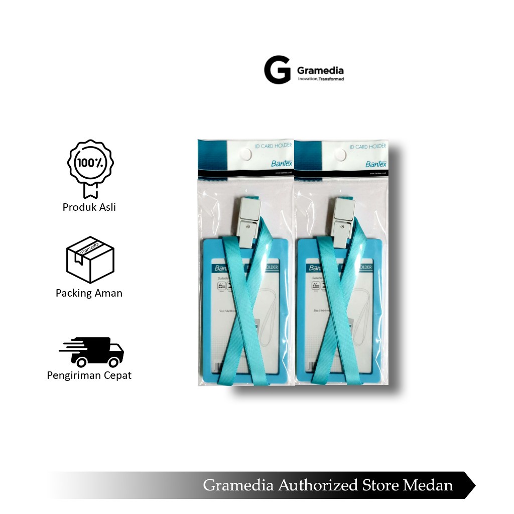 

Gramedia Medan - Bantex Id Card Potrait + Land Yard Skyblue - CRD