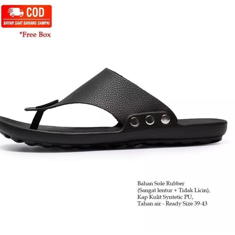 Promo 4.4 Sandal Jepit Pria / Sandal Kulit / Sandal Pria / Sandal Casual Pria Canvil