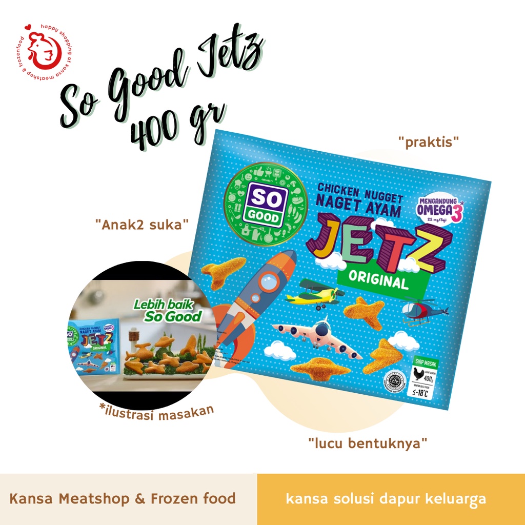 

So Good Chicken Nugget Jetz 400 gr