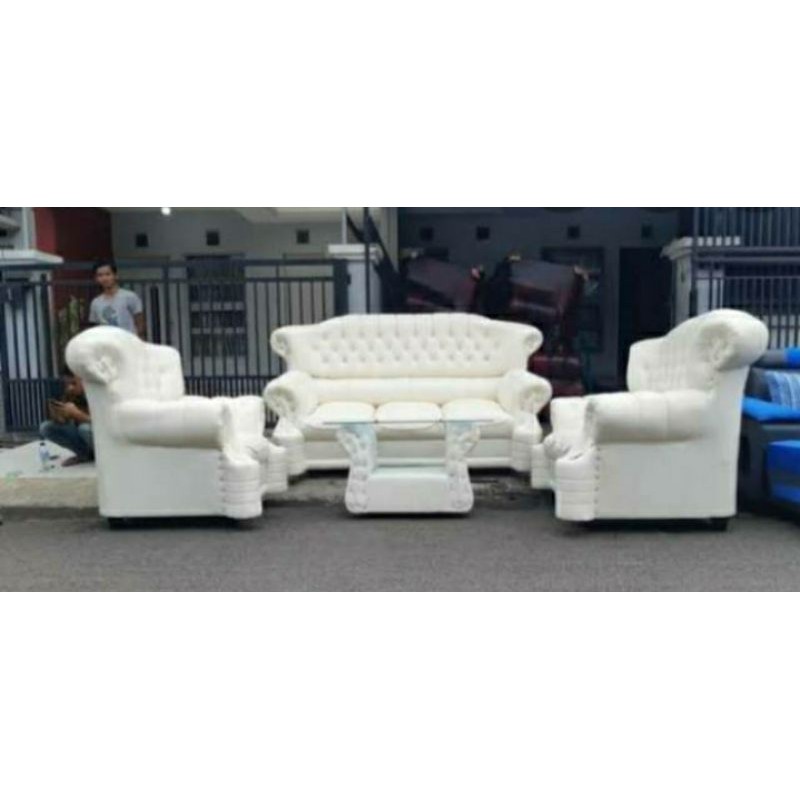 Sofa Minimalis -Sofa Jaguar Putih- Sofa Mewah Termurah tipe 321