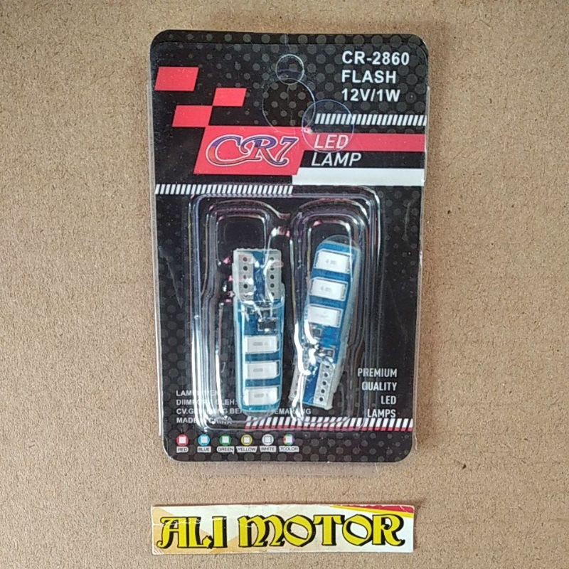 Lampu cumi kota jelly flash 6 mata warna biru harga 2 biji / 1 set KEDIP BIRU