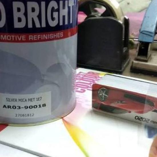 Kekinian - CAT MOBIL AVANZA SILVER 1E7 PU ,UKURAN 1/4