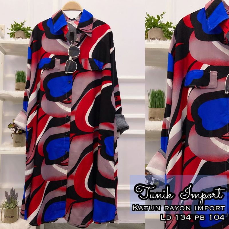 Tunik Katun Rayon Import