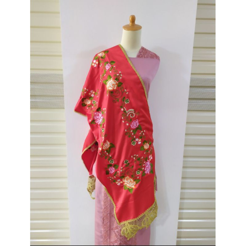 Salendang koto gadang bahan cavali /selendang koto gadang