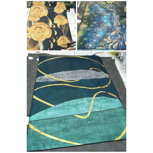 karpet 3D printing penthouse ukuran 130x180cm/karpet lantai