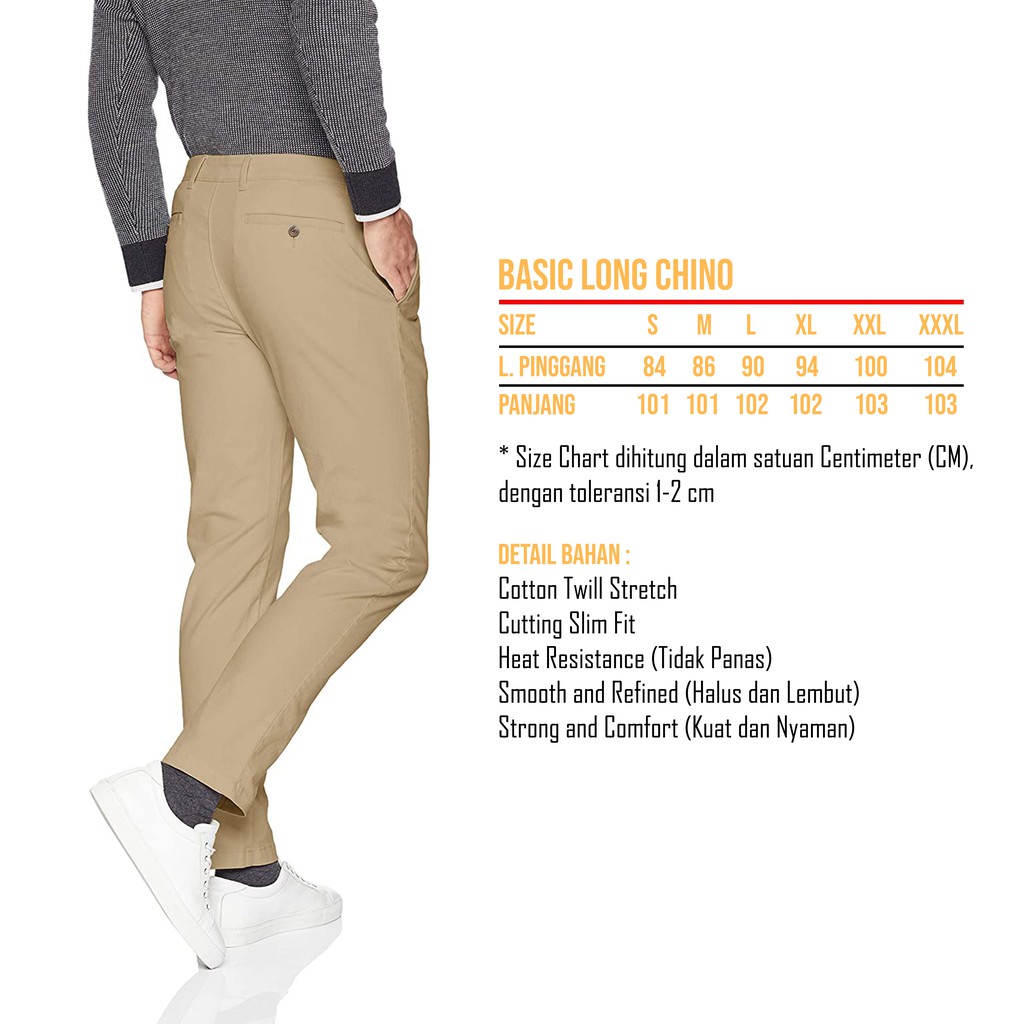 Part I Celana Panjang Pria Chino - Celana Cino Slimfit Formal Premium by Caesar Olshop