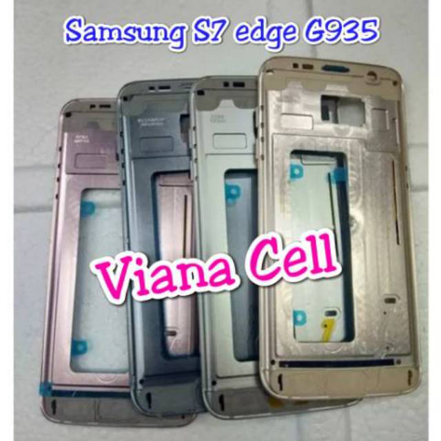 FRAME LCD BAZEL TULANG TENGAH TATAKAN LCD TOUCHSCREEN SAMSUNG S7 EDGE G935 ORI