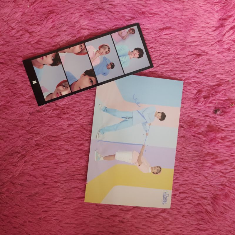 PHOTOSTRIP POSTCARD BTS FESTA D-DAY CALENDAR D-8 D8 DDAY VHOPE JHOPE HOSEOK V TAEHYUNG PHOTOCARD PC