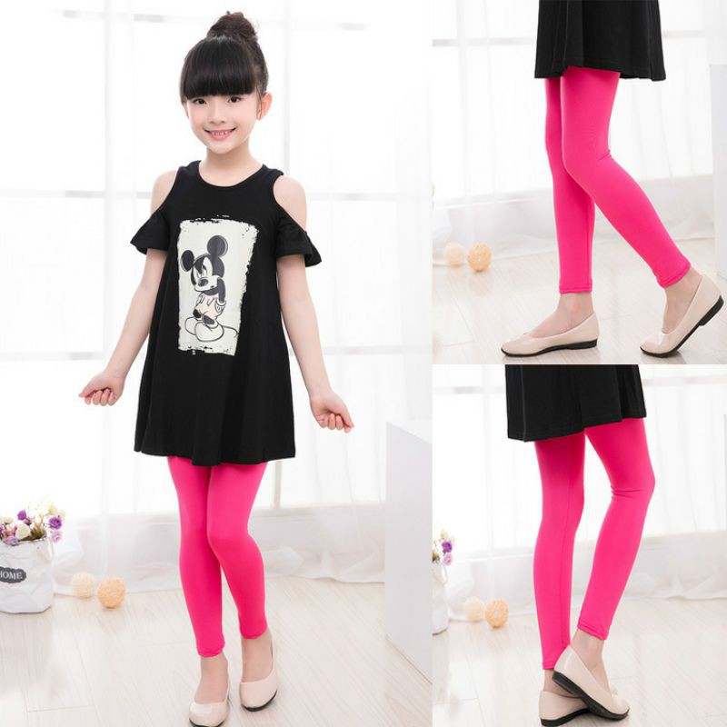 Legging Anak Polos / Lejing Anak Tanggung / Lejing Anak 8-13 Tahun / Celana Panjang Anak