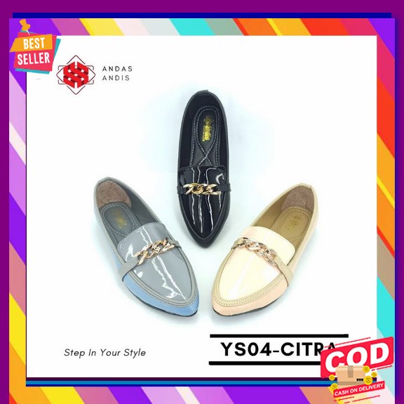 Sepatu Kerja Wanita Kantor Flatshoes Elegan Murah Kekinian Bran*Ed Ter Sepatu Flatshoes Wanita Bal