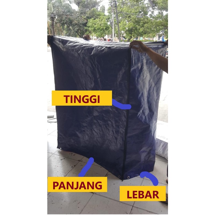 

Terpal Tutup Etalase/Gerobak/Kulkas Uk. 50X50X150 026