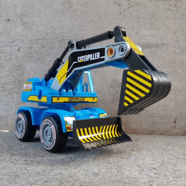 Mainan Excavator Jumbo Edukatif - Mobil Truk Beko Anak Besar Edukasi