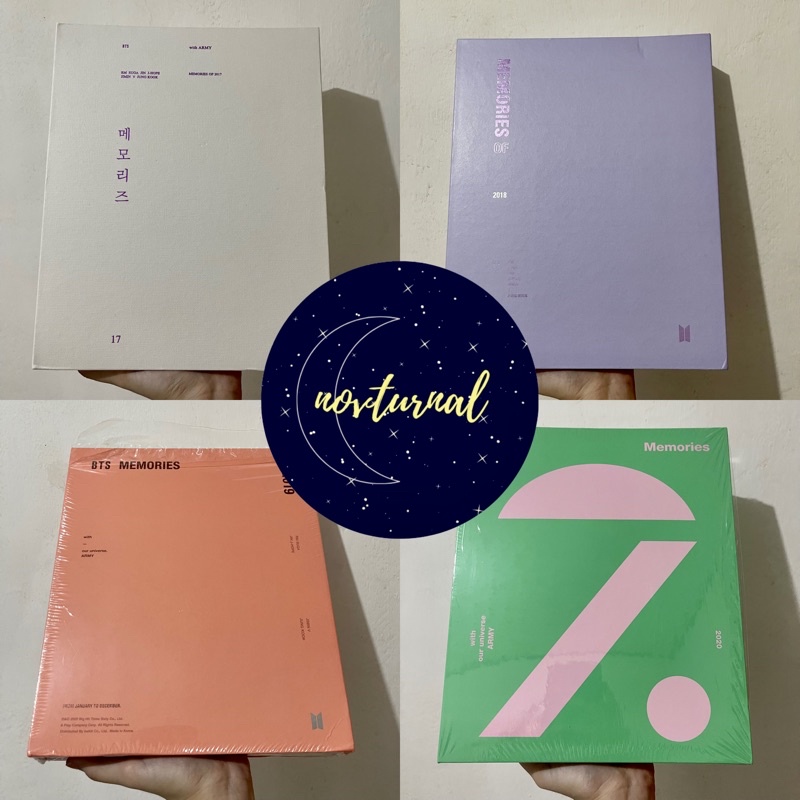 READY STOCK BTS 2017 2018 2019 2020 2021 MEMORIES DVD FULLSET SEALED NO PC PHOTOCARD POB PREORDER BE