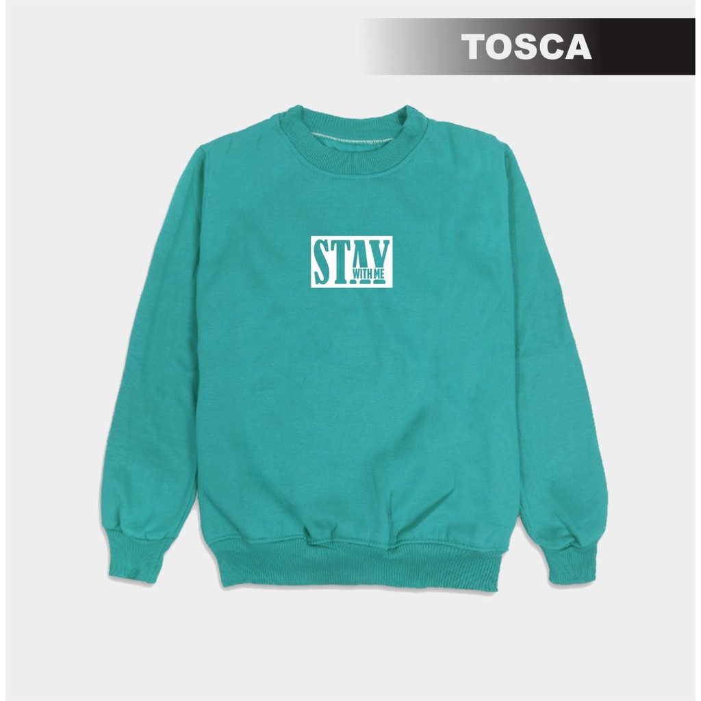 crewneck putih pria keren sweater tidak pake topi suwiter tanpa kupluk original crewneck pria distro